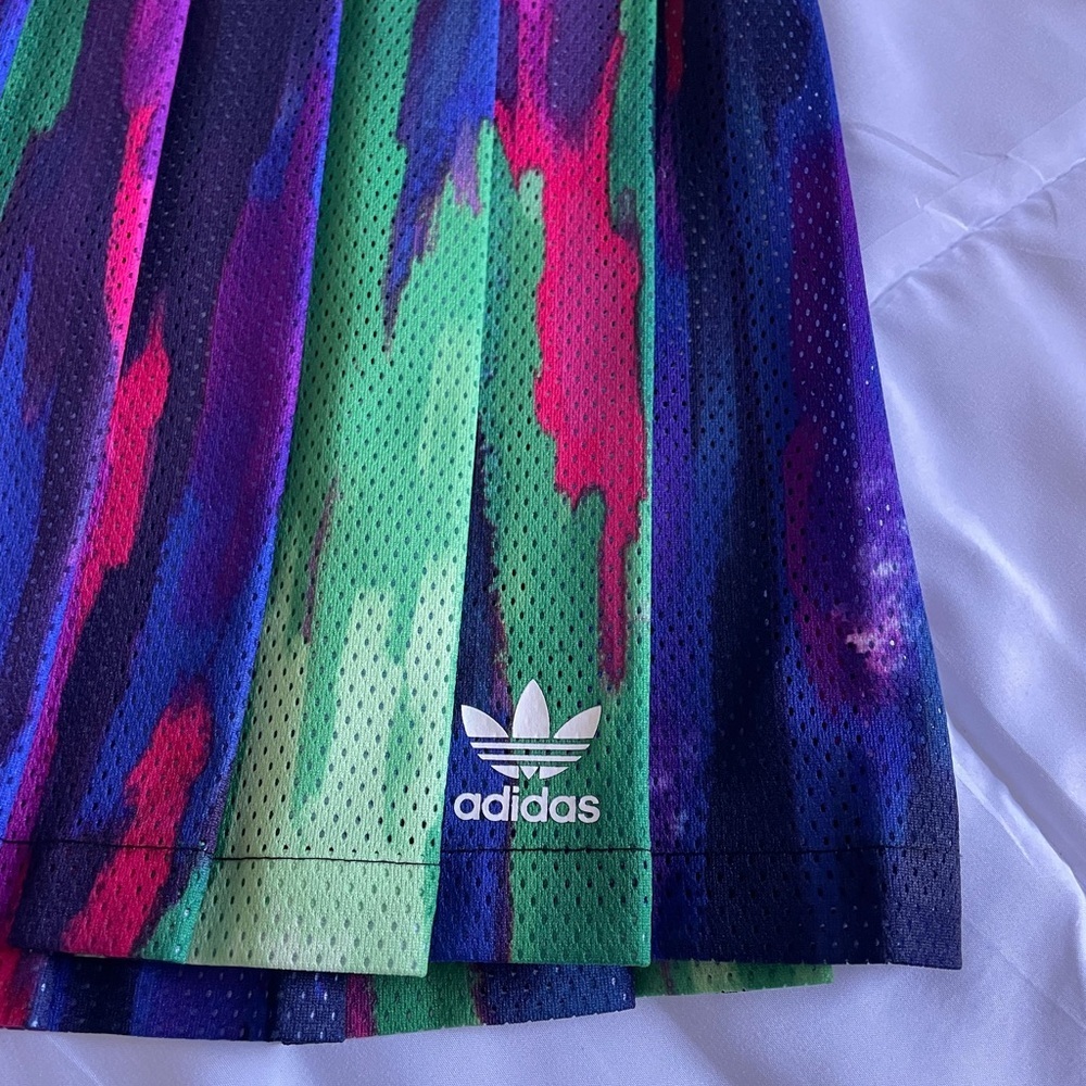 Adidas Women's Colorful Pleated Mini Skirt - Picture 2 of 6